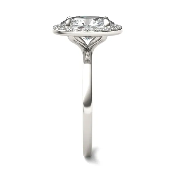 Oval Custom Halo Classic Engagement Ring Setting