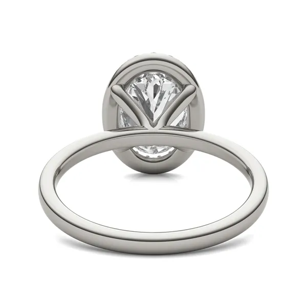 Oval Custom Halo Classic Engagement Ring Setting