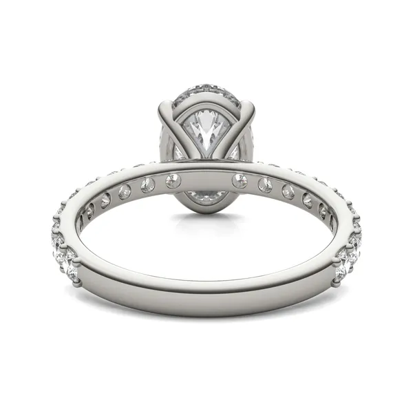Oval Custom Martini Bold 3/4 Eternity Engagement Ring Setting