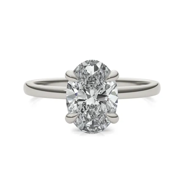 Oval Custom Martini Classic Engagement Ring Setting