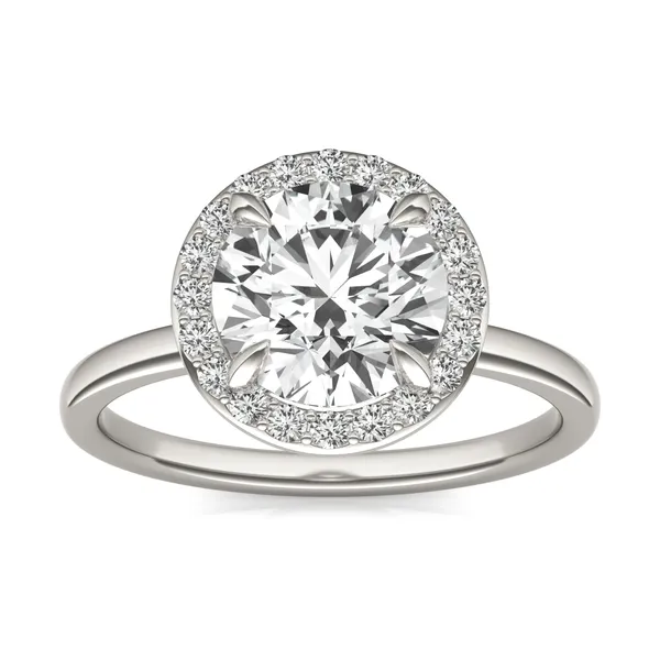 Round Custom Halo Classic Engagement Ring