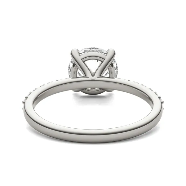 Round Custom Martini 1/2 Eternity Engagement Ring Setting