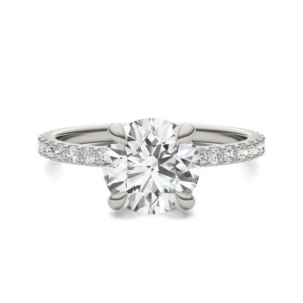 Round Custom Martini 3/4 Eternity Engagement Ring