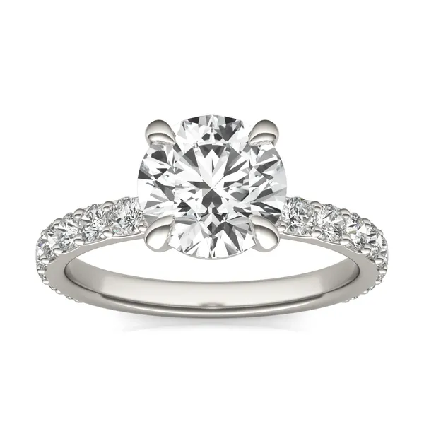 Round Custom Martini Bold 3/4 Eternity Engagement Ring