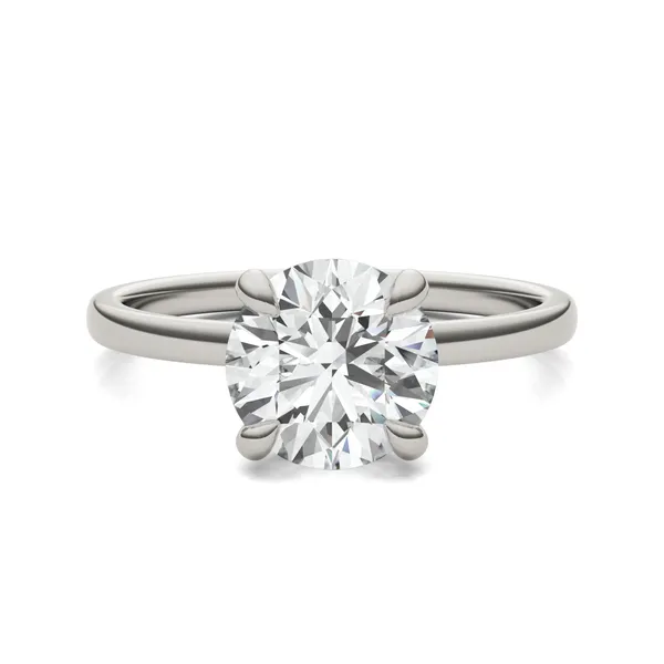 Round Custom Martini Classic Engagement Ring