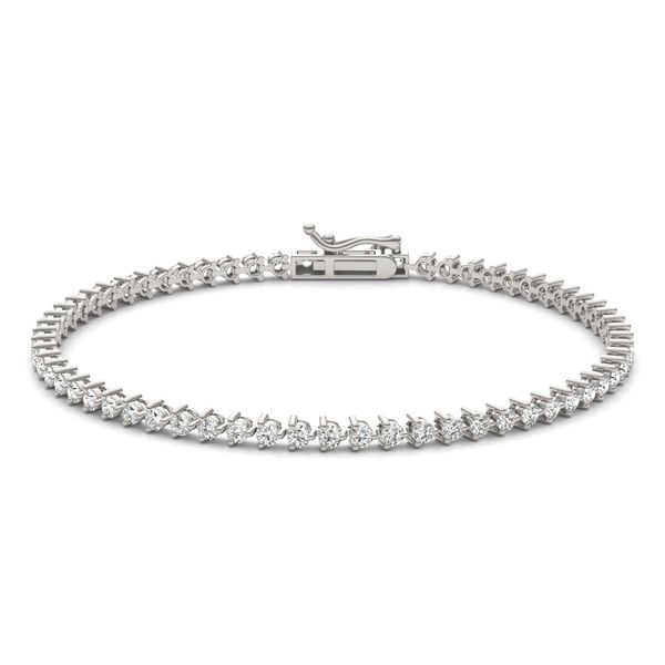 【ナンバリング】N-dia Tennis Bracelet / 3 Prong Three-Prong Basket Tennis Bracelet